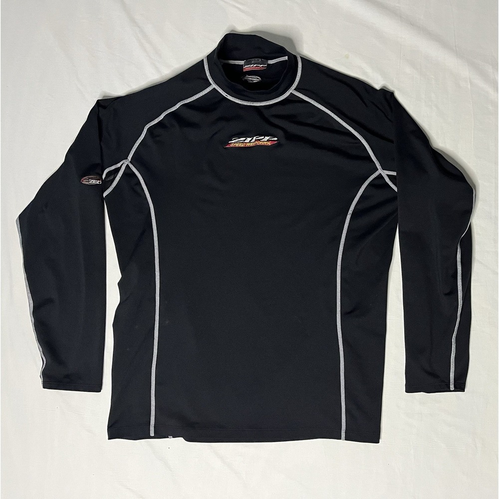 Zipp Speed Weaponry Technical Top Shirt Men's Large Black Thermal Base Mock Neck